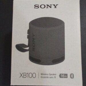 SONY XB100 WIRELESS SPEAKER WITH 16 HRS BATTERY LIFE, WORKS WITH APPLE & ANDROID
